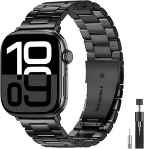 Compatible for Metal Apple Watch Straps 46mm 45mm 44mm 49mm 42mm 41mm 40mm 38mm Men, Business Stainless Steel Bands for iWatch Ultra 3/2/1,SE3,Series 11 10 9 8 7 6 5 4 3 2 1