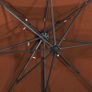 Cantilever Umbrella with Double Top Terracotta 250x250 cm Image 2