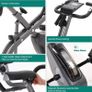 Exercise Bike with 10-Level Adjustable Magnetic Resistance | Upright and Recumbent Foldable Stationary Bike is The Perfect Workout Bike for Home Use for Men, Women (FREE POSTAGE) Image 4