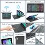 RAYMCRAFT for iPad mini 7 (A17 Pro, 2024) & Mini 6 (2021) Case with Keyboard, 7 Colors Backlit Keyboard with Trackpad, Auto Sleep/Wake, Rotatable Case for iPad mini 7th 6th Gen Black Image 5