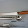 Turkey Fork Lift Prongs, Newbridge Vintage Knife, Spoons, garlic Press 10 Items Image 6