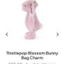 New JELLYCAT Thistlepop Blossom Bunny Bag Charm Image 2