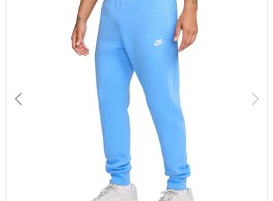 Brand New Nike Sportswear Club Fleece Sweat Pants Tracksuit Bottoms - Colour - Light Blue - Large - RRP - 77.00 - Open To Offers!!