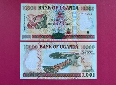 Uganda  10000 Shillings  2008   Pick  45b    ( Uncirculated  )