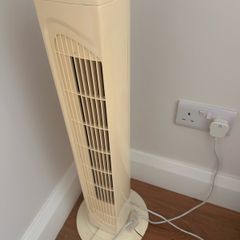 Fan Tower fan with oscillating & timer feature.