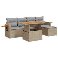 Garden modular sofa with storage