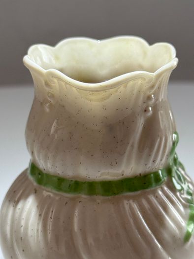 Antique Belleek Fermanagh Ireland Miniature Cream Jug.  2nd Mark (1891 to 1926)