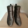 River Island Khaki Velvet Boots Image 7
