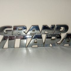 suzuki grand vitara trunk tailgate boot lid emblem badge decal logo chrome rear