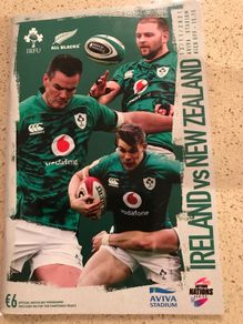 Ireland v New Zealand 2021 Rugby Programme