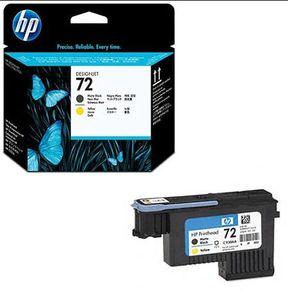 HP 72 Matte Black and Yellow DesignJet Printhead (C9384A)
