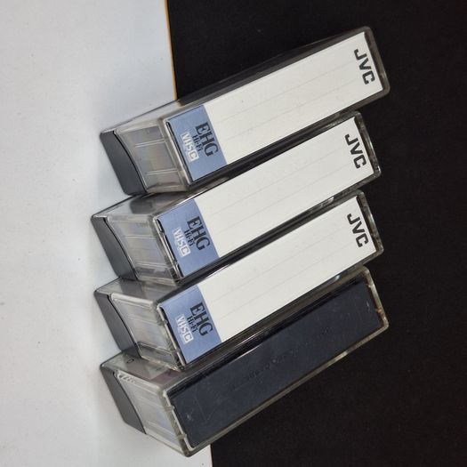Lot of 4 Vintage JVC VHS-C Camcorder Tapes 45 Min - EHG Hi-Fi & SX Excellent Resolution