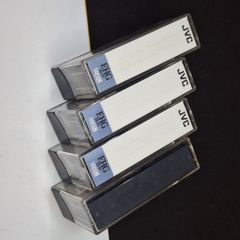 Lot of 4 Vintage JVC VHS-C Camcorder Tapes 45 Min - EHG Hi-Fi & SX Excellent Resolution