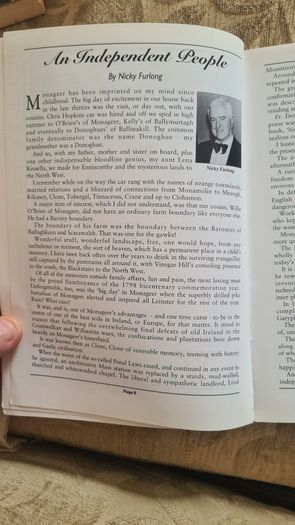 Monageer County Wexford Millennium Memories. Paperback In Good Condition.