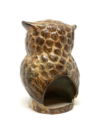 Vintage Ceramic Owl Tea Light Holder
