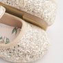 Next Ivory Glitter Wide Fit (G) Flower Girl Occasion Mary Jane Shoes Size UK3 EU19 Image 4