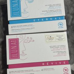 Award Winning Luna Microcars London Microneedle Overnight Smile Line & Forehead Wrinkle Patches And Microneedle Overnight Eye Wrinkle Patches New