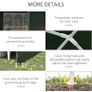 6x3 m Party Tent Gazebo Marquee Outdoor Patio Canopy Shelter with Windows and Side Panels, Green Image 3