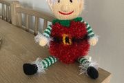Hand knit Elf