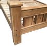 Solid Oak Bed & Mattress Image 2