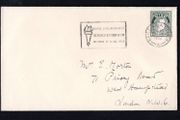 1963 Ireland 22th October Royal Dublin Society Science Exhibition October 22-25,1963 slogan cancel tying 2d green may definitive stamp on plain cover