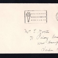 1963 Ireland 22th October Royal Dublin Society Science Exhibition October 22-25,1963 slogan cancel tying 2d green may definitive stamp on plain cover