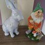 Purple Easter Rabbit Ornament Image 2