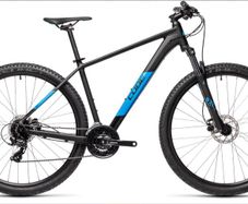 Cube Aim Pro Hardtail Mountain Bike - Black/Blue - XL-21"