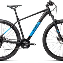 Cube Aim Pro Hardtail Mountain Bike - Black/Blue - XL-21"
