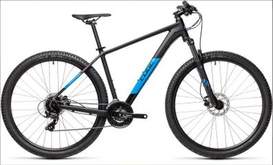 Cube Aim Pro Hardtail Mountain Bike - Black/Blue - XL-21"