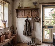 This is a very nice carved oak old coat rack