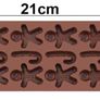 Silicone mould for Gingerbread Man Candy Cane Image 2