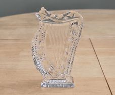 Vintage Waterford Crystal Harp Paper Weight