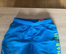 BNWT Decathlon Blue Aqua Resist Nabaiji shorts size S/M teenager Free post