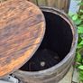 Rustic wooden water storage barrel 200L Image 2