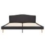 Bed Frame Dark Grey Fabric 180x200 cm 6FT Super King Image 3