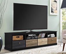 Mercer Tv Console Multicolour Drawers 65" Black - 1773196pcomuk