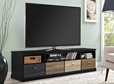 Mercer Tv Console Multicolour Drawers 65" Black - 1773196pcomuk