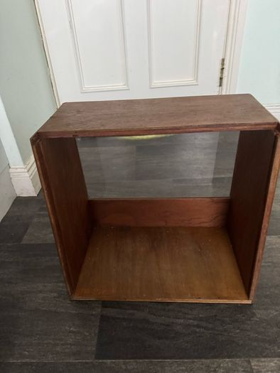 Vintage Wooden Shop Countertop Display Case (Rear Sliding Door) - 40cm x 44cm
