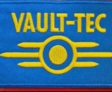 VAULT-TEC , FALLOUT, embroidered  patch.