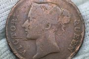 India Straits one cent 1862