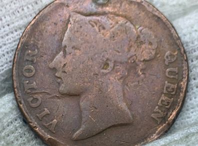 India Straits one cent 1862