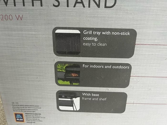electric grill with stand (bbq)
