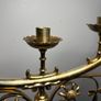 Early 20th Century Large Brass Five-Arm Candelabra Image 4