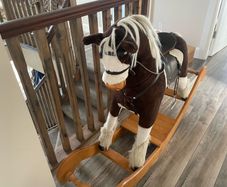 Rocking horse & hippo space hopper