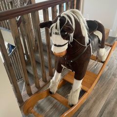 Rocking horse & hippo space hopper