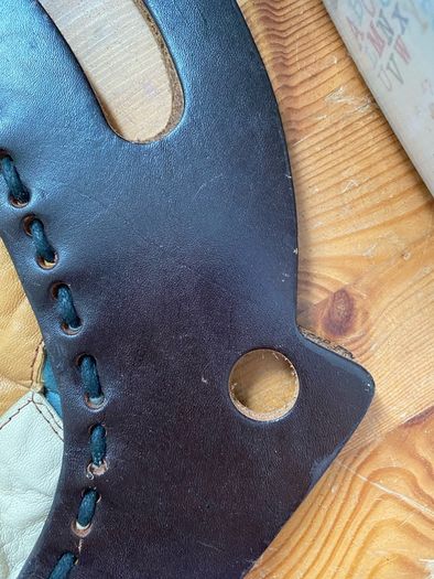 Vintage leather bag handmade