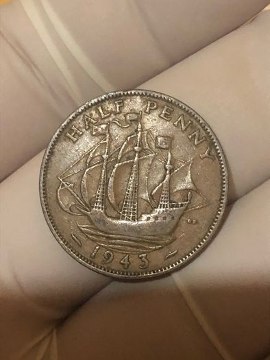 George VI half penny  x 36 Pictures