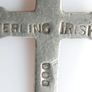 Vintage 925 Sterling Silver Cross Pendant Necklace with Marcasite detail Image 6