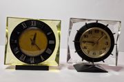 2 x Molnija desk clocks made in USSR